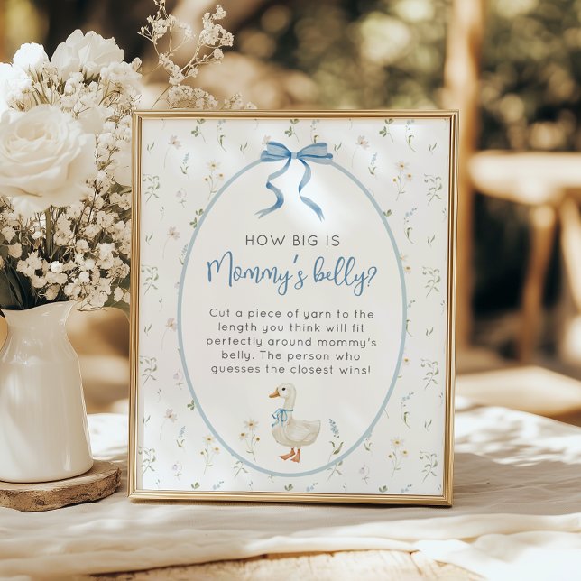 Poster Silly Goose Quelle taille a le ventre de maman (Créateur téléchargé)