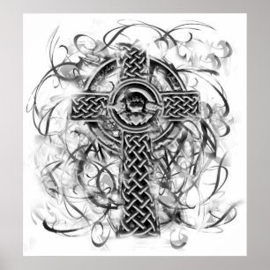 Poster "Silver Claddagh Cross" Sarah Doherty 2008