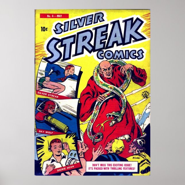 Poster Silver Streak Comics 004 papier8fiche JVJ (Devant)