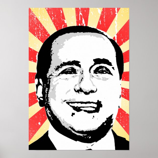 Poster Silvio Berlusconi (Devant)