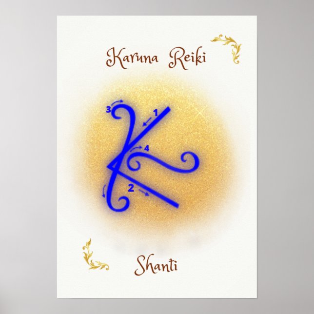 Poster Simbulos karuna reiki (Devant)