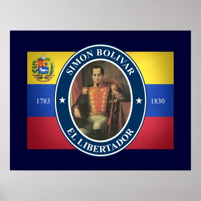 Poster Simon Bolivar (Devant)