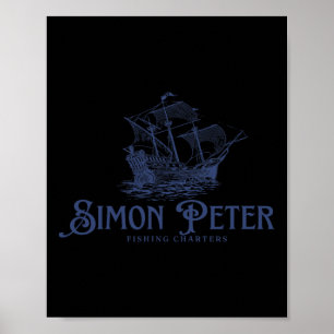 Poster Simon Pierre excursions de pêche Jésus chrétiens D