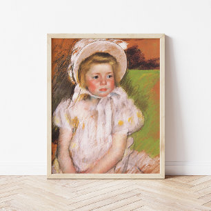 Poster Simone in a White Bonnet   Mary Cassatt