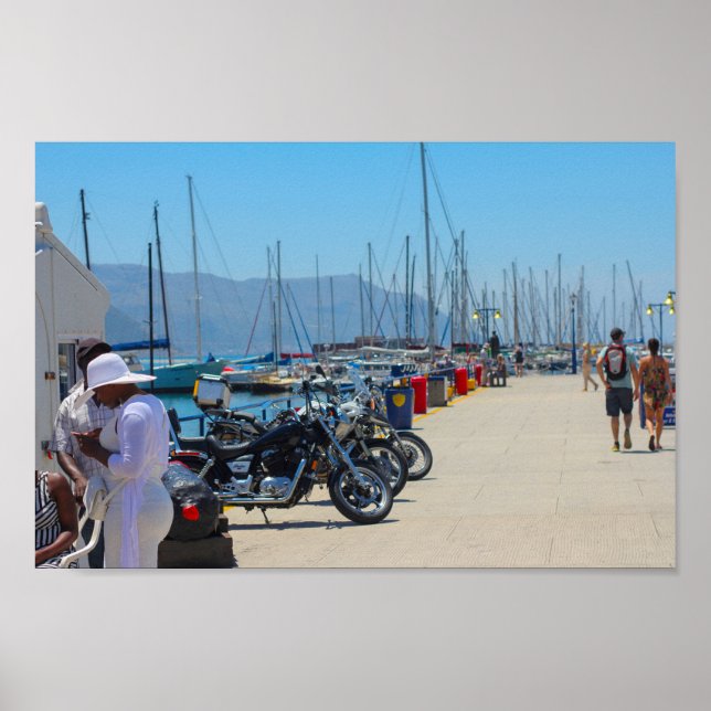 Poster Simon's Town Marina Harbour Afrique du Sud (Devant)