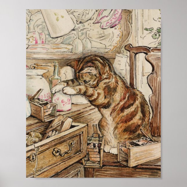 Poster Simpkin Chat Ménage Par Beatrix Potter (Devant)