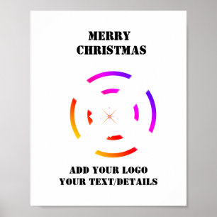 Poster Simple ajout minimal du nom de texte du logo