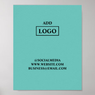 Poster Simple ajout minimal du nom de texte du logo