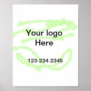 Poster Simple ajout minimal du nom de texte du logo