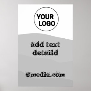 Poster Simple ajout minimal du nom de texte du logo