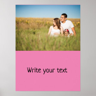 Poster Simple ajout minimal du nom de texte du logo