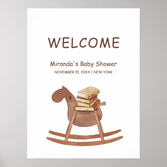Poster Simple Boho Nouveau Chapitre Livre Bienvenue à la  (Devant)