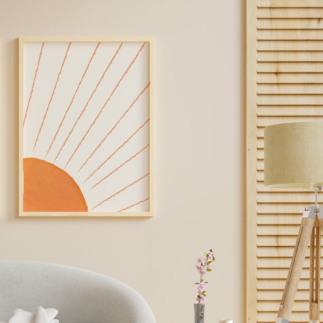 Poster Simple Boho Soleil  (Simple Boho Sunshine Poster)