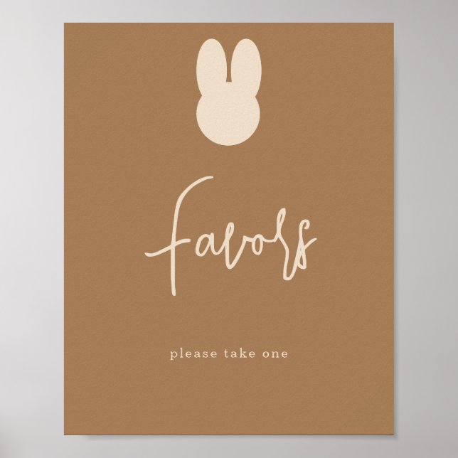 Poster Simple Bunny Merci / Faveurs  (Devant)