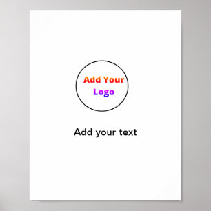 Poster Simple couleur minimale ajouter votre nom image de