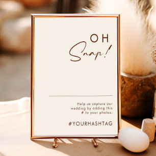 Poster Simple Desert   Natural White Oh Snap Hashtag beco