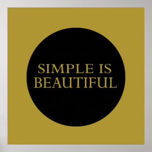 Poster simple est beau