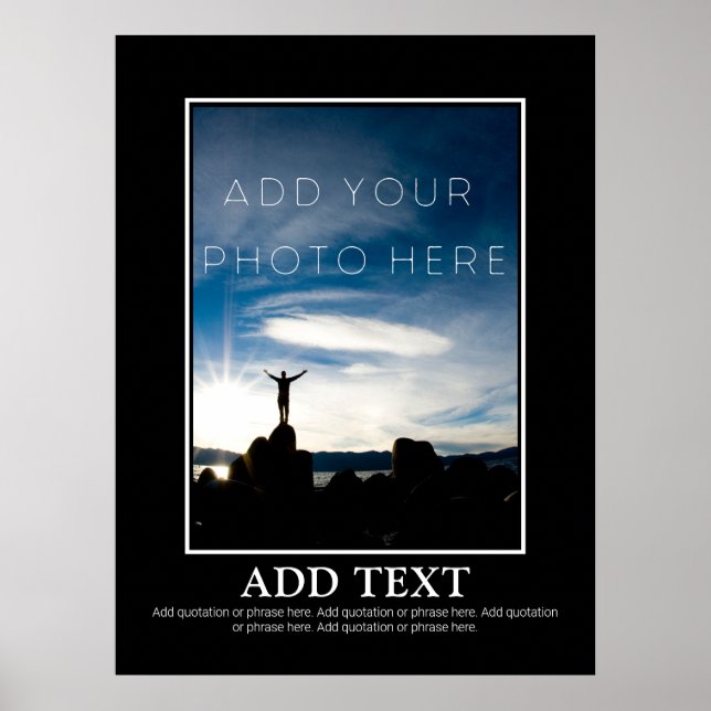 Poster Simple, faites votre propre motivation (Devant)