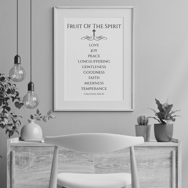 Poster Simple Fruit de l'Esprit Galates 5 (Créateur téléchargé)