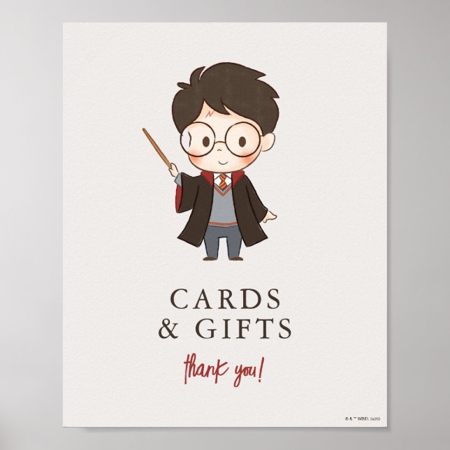 Poster Simple Harry Potter Baby Shower (Devant)