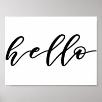 Simple Hello Design dans un magnifique script de t