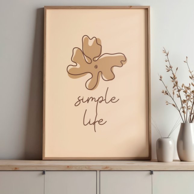 Poster Simple Life Minimalism Wall Art (Créateur téléchargé)