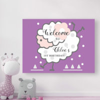 Simple mignonne Jumb Lamb Lavender Anniversaire Bi