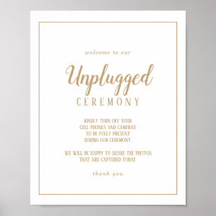Poster Simple Minimaliste Cérémonie de débranchement de t