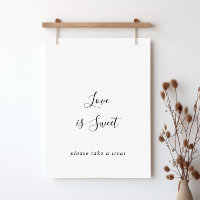 Simple Panneau Amoureux Minimaliste Doux