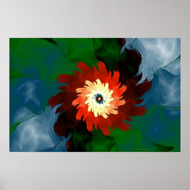 Poster simple rouge (Devant)