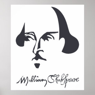 Poster Simple Shakespeare with Signature