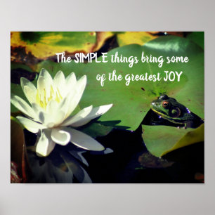 Poster Simple Thèmes Frog Citation Inspirationnelle