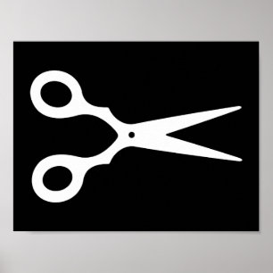 Poster Simple Vector Scissors