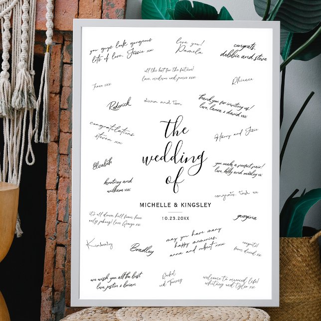 Poster Simple Wedding Signature Invité Signe (Créateur téléchargé)