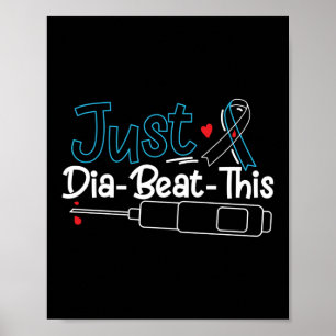 Poster Simplement Dia-Beat-Ce Type 1 Sensibilisation au d