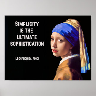 Poster Simplicity is the ultimate sophistication