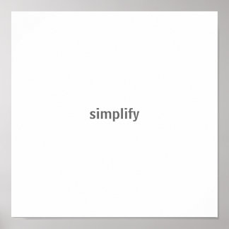 Poster simplifier