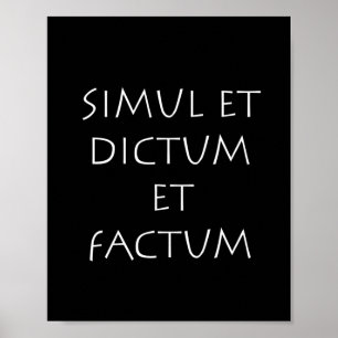 Poster Simul et dictum