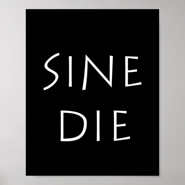Poster Sine die (Devant)