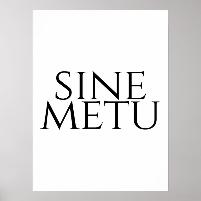 Poster Sine Metu - Sans Peur (Devant)