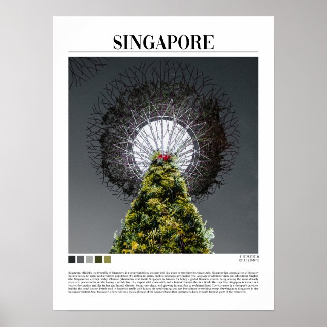 Poster Singapour - Asie du Sud-Est (Devant)