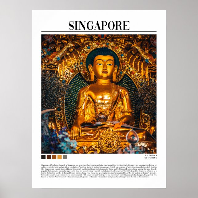 Poster Singapour - Asie du Sud-Est (Devant)