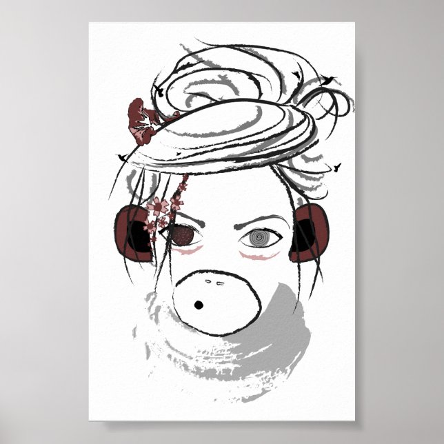 Poster singe. (Devant)