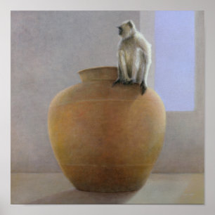 Poster Singe de temple