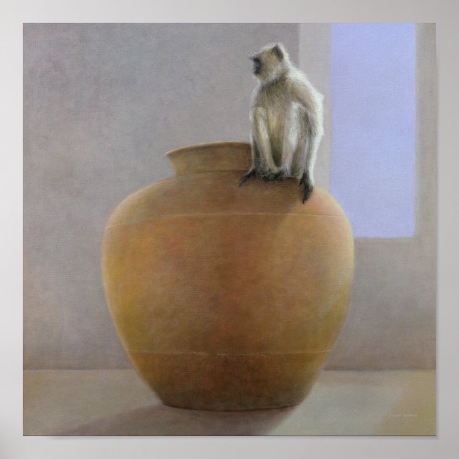 Poster Singe du temple (Devant)