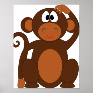 Poster singe mignon