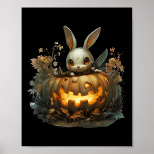 Poster Sinister Bunny Mayhem Déplaisant Halloween Bunny P