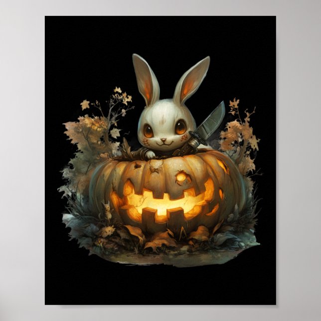 Poster Sinister Bunny Mayhem Déplaisant Halloween Bunny P (Devant)