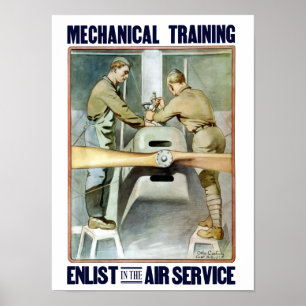 Poster S'Inscrire Au Service Aérien