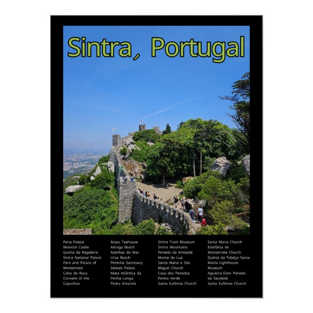 Poster Sintra, Portugal (Devant)